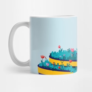 Green Flower Monument Mug